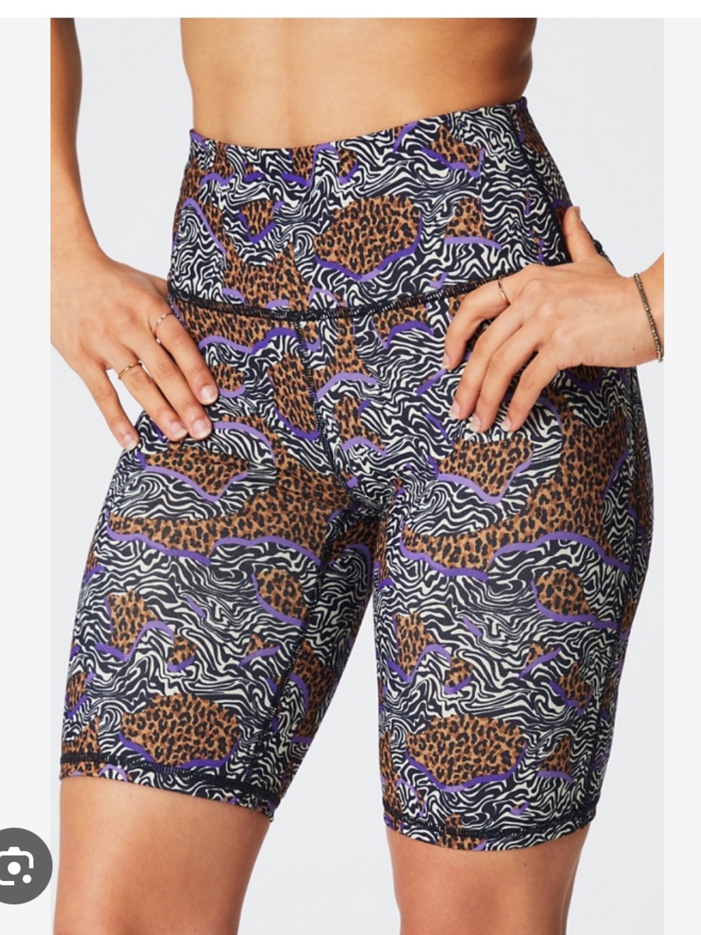 Define PowerHold® High-Waisted 9'' Short in Hybrid Animal Print